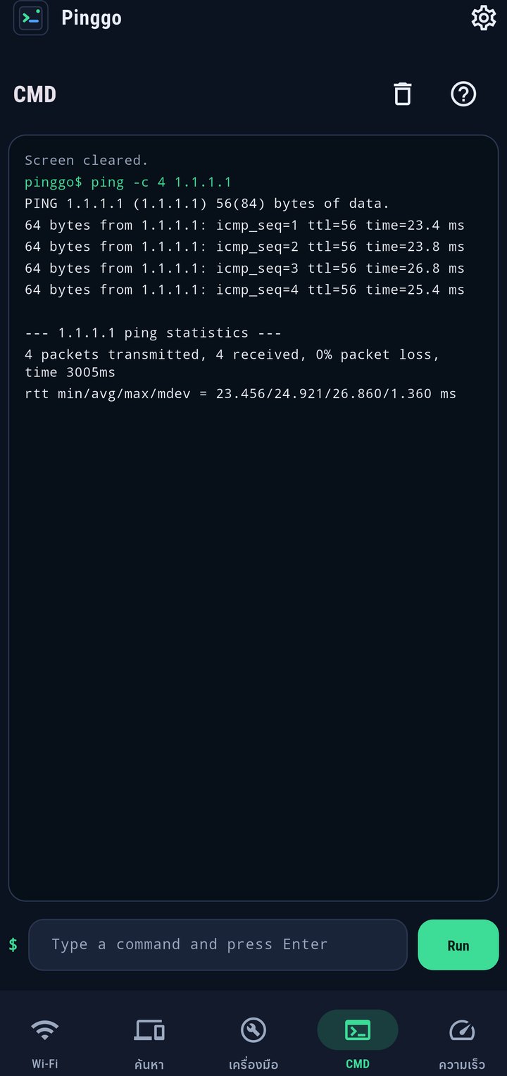 Pinggo cmd